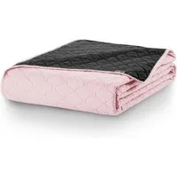 DecoKing Tagesdecke Bettüberwurf mit Uni Wendedesign leichte Allzweckdecke Wohndecke, Wendedesign, Zweifarbig, Steppung