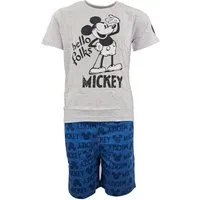 Disney Mickey Mouse Schlafanzug Mickey Maus Kinder Jugend kurzarm Pyjama Gr. 134 bis 164