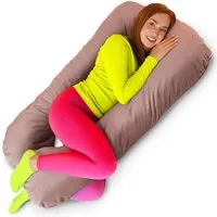Amilian Seitenschläferkissen Stillkissen XXL Schwangerschaftskissen, Set, 1-tlg., Pregnancy Pillow, geräuscharme Füllung abnehmbarer Bezug mit Reißverschluss