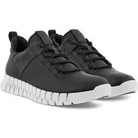 Ecco Gruuv Lea (aus Nubukleder) schwarz/weiss Herren Sneaker