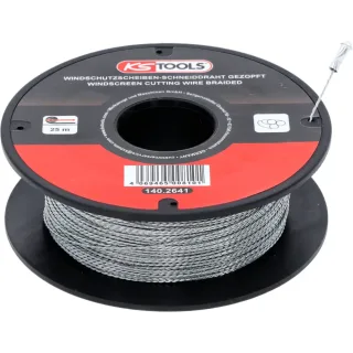 KS TOOLS Scheiben-Schneiddraht, gezopft, 25 m - 140.2641