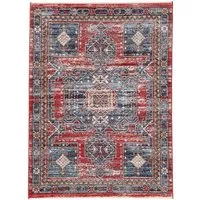 carpetfine Teppich Phoenix, rechteckig, Höhe: 6 mm, Vintage Orient Look, mit Fransen, Wohnzimmer