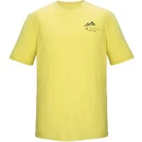 Killtec T-Shirt KOS 51 MN TSHRT Melange-Optik, grafischer Berg-Print, Comfort-Stretch Material