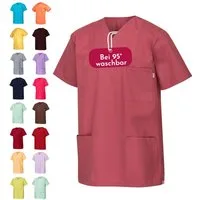 Clinotest Funktionsbluse Kasack Damen & Herren - 95 Grad waschbare, kochfest ohne einzulaufen (1-tlg) Schlupfkasack aus Baumwolle & Polyester - Berufsbekleidung für Pflege