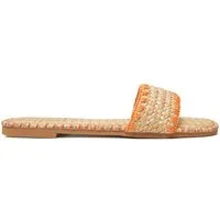 DeeZee Deezee Damen-Flip-Flops Beige, Orange BP6097-5 Badepantolette