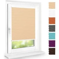 DomDeco Plissee "Calura", blickdicht, Ohne Bohren, Klemmfix, Sicht- und Sonnenschutz, ohne Bohren, Klemmfix, Fixmaß, Klemmträger