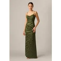 Adrianna Papell Abendkleid Woven Jacquard Long Dress Elegantes, weiches Jacquard-Etuikleid