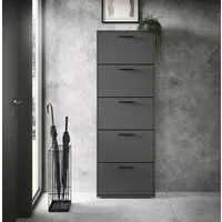 HBZ Schuhkommode Sam Schuhkipper, Schuhschrank BxHxT 59x169x17 cm (1 St), mit 5 Klappen