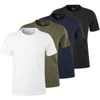 s.Oliver T-Shirt Casual (2-tlg) mit Logo, schlicht, unifarben, Basic, moderner Look im 2er Pack