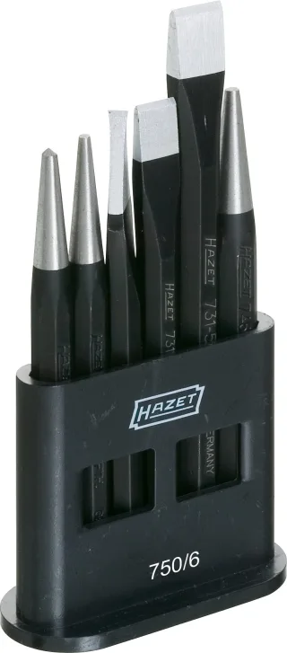HAZET Meißel-, Durchtreiber-, Körner-Satz - 750/6