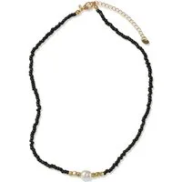 Firetti Collier Schmuck Geschenk Kupfer Halsschmuck Halskette, Made in Germany - mit Glasstein - mit Perle (synth)