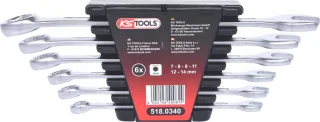KS Tools Bremssystem-Entlüfterschlüssel-Satz, 6-tlg - 518.0340