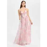 Hey Kyla Abendkleid - Fließendes Organzakleid mit floralem Print Taillierter Schnitt mit ausgestelltem Rockteil