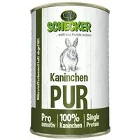 Schecker Kaninchen PUR - Monoprotein - getreidefrei - gut verträglich Kaninchen, Nassfutter für: Hunde, Monoprotein, getreidefrei und gut verträglich