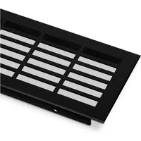 SO-TECH® Lüftungsgitter Lochung eckig / schwarz eloxiert / 250 - 900 mm (1 St), aus Aluminium