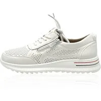 Nowaland Damen Halbschuhe mit Reißverschluss und Perforierung Sneaker Seitlicher Reißverschluss · Atmungsaktive Perforierung