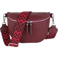 MIRROSI Bauchtasche Damen Taschen, Umhängetasche, Brusttasche, 26x18x9cm Veganes Leder (Schultertasche für jeden Anlass), Crossbody Bag, Bohemian gemusterten& verstellbaren Schulterriemen