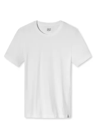 SCHIESSER - T-shirt Rundhals weiss - Gr. - 7