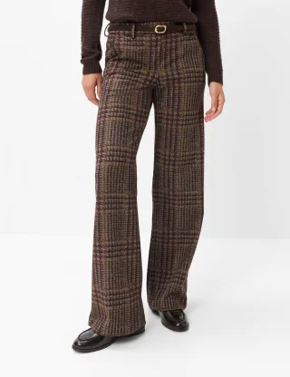 Brax Damen Palazzohose Style MAINE BRUNETTE, dunkelbraun, Gr. 40