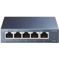 tp-link TL-SG105 Netzwerk-Switch (5-Ports Gigabit, bis 2000 MBit/s, RJ-45 Ports, unmanaged, lüfterlos)