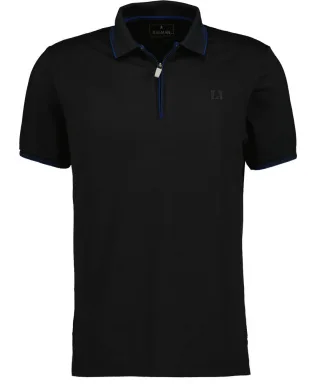 RAGMAN - Poloshirt mit Tipping, modern fit schwarz - Gr. - XL