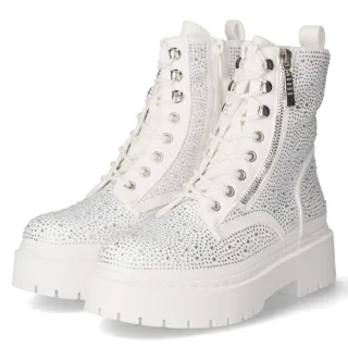 La Strada Schnürboots  Weiß - Gr. 38 -  Textil