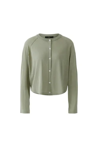 Oui - Strickjacke seagrass - Gr. - 42