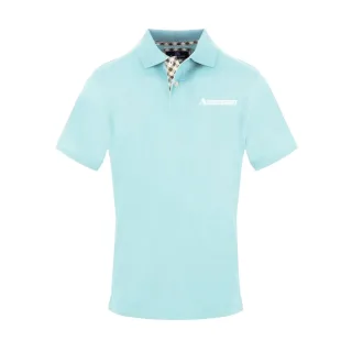 Aquascutum - Poloshirt für Herren, Mit Kragen, Piqué (Himmelblau Gewaschen)