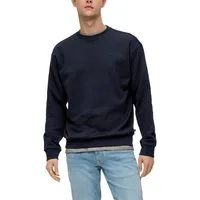 QS Sweatshirt mit Logo Stickerei