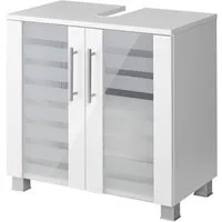 welltime Waschbeckenunterschrank Jaca Breite 60 cm, mit MDF Hochglanz-Fronten