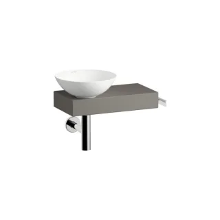 Laufen PICCOLO NOVO Waschplatz H561PN47071111 555x320x400 mm, Ablage rechts, mit einem Hahnloch, ohne Überlauf, Farbe: Gravel Matt