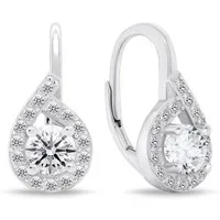 Brilio Silver Ohrring-Set Funkelnde Silberohrringe mit klaren Zirkonen EA756W
