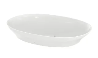 TOTO TL Aufsatzwaschtisch weiß, rund, 600 mm, ohne Überlauf, L4706E#XW L4706EXW