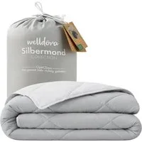 Welldora Microfaserbettdecke OPTICLIMA Bettdecke 135x200 Allergiker Sommer Oeko-Tex geprüft, OEKO-TEX® Standard 100 Certificate