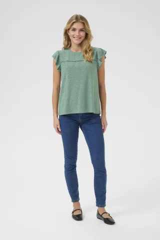 Ärmellose Bluse Regular fit Green Bay CC. pale green
