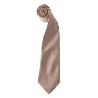 Premier Colours Herren Satin Clip Krawatte (2er Pack) (Khaki)