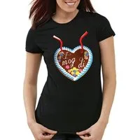 style3 T-Shirt Wiesn Oktoberfest München Lebkuchen Herz Fest Dult Maß Bier Zelt
