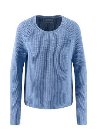 FYNCH-HATTON - PULLOVER O-NECK COTTON powder blue - Gr. - M