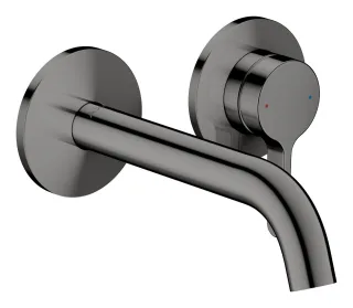 Hansgrohe Einhebel-Waschtischmischer AXOR One Unterputz Wandm. 160mm Hebelgriff polished black chro 48170330