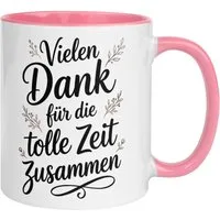 Momentals Tasse Abschied Kollegin – Vielen Dank für die tolle Zeit zusammen – Geschenk, Gratis Versand · Links-&Rechtshänder · Spülmaschinenfest