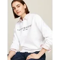 Tommy Hilfiger Sweatshirt MDRN REG CORP LOGO C-NK SWTSHRT mit Logoschriftzug