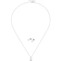 Firetti Ohrring und Ketten Set Multipack Schmuck Geschenk Silber 925 Perlenhalskette Perlenohrstecker (Set, 3-tlg), mit Süßwasserzuchtperle