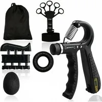 Kityhome Handmuskeltrainer Handtrainer-Set, 5-tlg., 5–60 kg, Zähler, Finger-Grip, Ideal für Klettern, Fitness, Instrumentenspiel & Büroarbeit