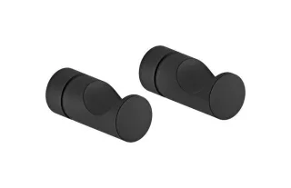 Damixa Silhouet Haken (2 Stück), schwarz matt, 483066100 483066100