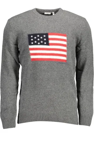 Flaggenpullover mit Rundhalsausschnitt