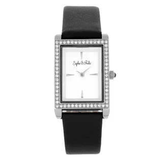 Sophie und Freda Wilmington Lederarmbanduhr mit Swarovski-Kristallen