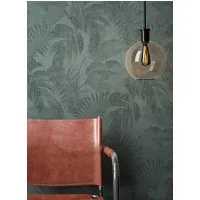 Newroom Vliestapete Muster1 Tapete Blumentapete Dschungel,Blätter,Palmen, Grün Tapete Dschungel Floral - Blumentapete Mustertapete Dunkelgrün Blätter Modern für Schlafzimmer Wohnzimmer Küche, Mustertapete