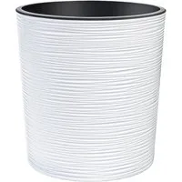 KONZEPT Blumentopf Pflanztopf Groß Innen, 30cm Meißelspuren-Design, Mit Inneneinsatz (1 St), ideal für den Innenbereich