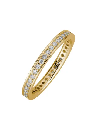 Lyomi Ring 585/- Gelbgold Memoire synth. Diam. 0,49ct.