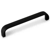 SO-TECH® Möbelgriff Schrankgriff DALE BA 128 - 192 mm, Lochabstand 128 mm schwarz texturiert inkl. Schrauben